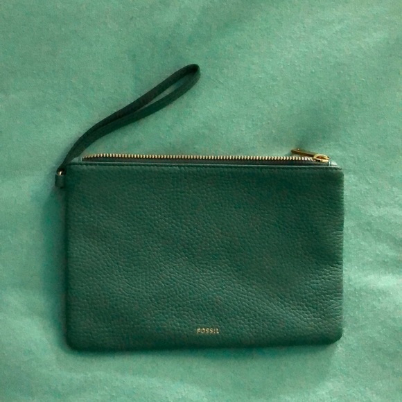Fossil Accessories - Teal Fossil Clutch/Wristlet